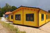 Casa de madeira pré-fabricada BERTA (66 mm), 72 m² com terraço de 18 m² e garagem de 20 m² customer 2