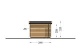 Abrigo de jardim em madeira MALTA (34 mm), 3x3 m, 9 m² specification 4