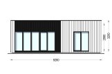 Casa pré-fabricada para habitação LUCIA 1 PV (Isolamento térmico PLUS, 44 mm + revestimento), 57 m² specification 2