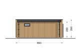 Abrigo de jardim em madeira PREMIUM (34 mm + revestimento), 6.5x4.5 m, 26 m² specification 4