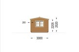 Abrigo de jardim em madeira OAK S (66 mm), 6x3 m, 18 m² specification 3