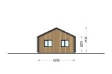 Casa de madeira NICOLE S (Isolamento térmico, 66 mm + revestimento), 66 m² specification 5