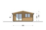 Abrigo de jardim em madeira WISSOUS (44 mm), 5x3 m, 15 m² specification 2