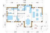 Casa de madeira para habitação HOLLAND RV (Isolamento térmico PLUS, 44 mm + revestimento), 116 m² specification 1