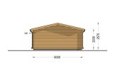 Abrigo de jardim em madeira DREUX (34 mm), 5x4 m, 18 m² specification 4