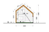 Casa pré-fabricada para habitação SELIA PV (Isolamento térmico PLUS, 44 mm + revestimento), 44 m² specification 7