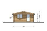 Casa de madeira para jardim DREUX (44 mm), 5x5 m, 25 m² specification 2