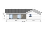 Casa pré-fabricada para habitação PAULA PV (Isolamento térmico PLUS, 44 mm + revestimento), 118 m² specification 2