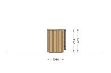 Sauna de madeira OKO 2 (pinho natural) – 2,3×1,6 m, 2,7 m² specification 5
