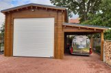 Garagem de madeira para caravana (44 mm), 4x8 m, 32 m² customer 2