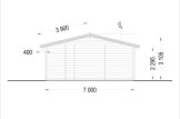 Casa de madeira pré-fabricada MILA (44 mm), 56 m² specification 5