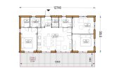 Casa de madeira para habitação NICOLE RV (Isolamento térmico PLUS, 44 mm + revestimento), 68 m² specification 1