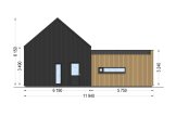 Casa de madeira para habitação MIRABEL RV (Isolamento térmico PLUS, 44 mm + revestimento), 70 m² specification 4
