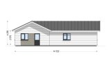 Casa pré-fabricada para habitação PAULA PV (Isolamento térmico PLUS, 44 mm + revestimento), 118 m² specification 4