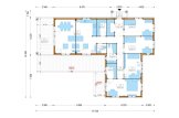 Casa pré-fabricada para habitação TESSA PV (Isolamento térmico PLUS, 44 mm + revestimento), 130 m² specification 1