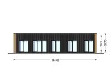 Casa de madeira para habitação BELLA 3 RV (Isolamento térmico PLUS, 44 mm + revestimento), 75 m² specification 2