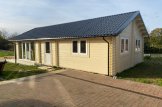 Casa de madeira pré-fabricada ANICA (Isolamento térmico, 44+44 mm), 71 m² customer 1