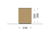 Escritório de jardim PREMIUM (34 mm + revestimento), 3x2 m, 6 m² specification 5