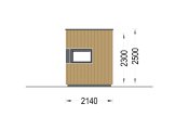 Escritório de jardim PREMIUM L (34 mm + revestimento), 3x2 m, 6 m² specification 5