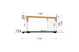 Casa de madeira para habitação KAYA 3 RV (Isolamento térmico PLUS, 44 mm + revestimento), 70 m² specification 6