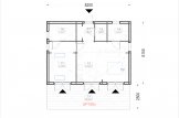 Casa de madeira pré-fabricada ANGELA (Isolamento térmico, 44 mm + revestimento), 50 m² specification 1