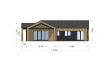 Casa de madeira para habitação TESSA RV (Isolamento térmico PLUS, 44 mm + revestimento), 130 m² specification 3