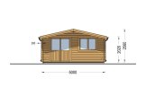 Abrigo de jardim em madeira LILLE (44 mm), 5x4 m, 20 m² specification 2