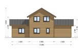 Casa de madeira para habitação HOLLAND RV (Isolamento térmico PLUS, 44 mm + revestimento), 116 m² specification 5