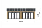 Casa de madeira pré-fabricada MARINA Modern (44 mm + revestimento), 8x6 m, 48 m² specification 2