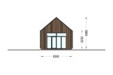 Casa pré-fabricada para habitação MILANA PV (Isolamento térmico PLUS, 44 mm + revestimento), 41 m² specification 3