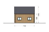 Casa de madeira pré-fabricada ALINA (Isolamento térmico, 34 mm + revestimento), 46 m² specification 6