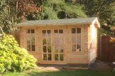 Abrigo de jardim em madeira POOLHOUSE (Isolamento térmico, 44+44 mm), 4x3 m, 12 m² customer 1