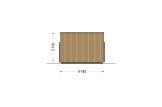 Casa de madeira para habitação PREMIUM RV (Isolamento térmico PLUS, 44 mm + revestimento), 42 m² specification 5