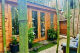 Abrigo de jardim em madeira POOLHOUSE (34 mm), 4x3 m, 11 m² customer 1