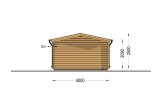 Garagem de madeira pré-fabricada para 1 carro CLASSIC (34 mm), 4x7.5 m, 30 m² specification 4