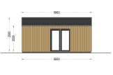 Casa de madeira para jardim PIA S (34 mm + revestimento), 5x5 m, 25 m² specification 5