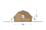 Garagem de madeira pré-fabricada para 1 carro BARN (44 mm), 5x6 m, 30 m² specification 4