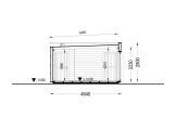 Abrigo de jardim em madeira PREMIUM (34 mm + revestimento), 6.5x4.5 m, 26 m² specification 6