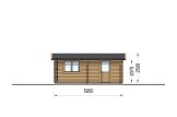 Garagem de madeira pré-fabricada para 1 carro CLASSIC (34 mm), 4x6 m, 24 m² specification 3