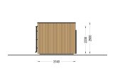 Abrigo de jardim em madeira PREMIUM (34 mm + revestimento), 5.95x3 m, 16 m² specification 5