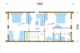 Casa de madeira pré-fabricada INGRID S (Isolamento térmico, 44 mm + revestimento), 170 m² specification 2