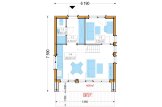 Casa de madeira para habitação KAYA 4L RV (Isolamento térmico PLUS, 44 mm + revestimento), 50 m² specification 1