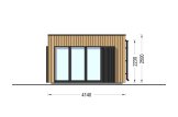 Abrigo de jardim em madeira PREMIUM (34 mm + revestimento), 5x4 m, 18 m² specification 3