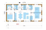 Casa pré-fabricada para habitação NICOLE PV (Isolamento térmico PLUS, 44 mm + revestimento), 67 m² specification 1