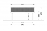Telheiro para 2 carros em madeira CORA DUO, 5.9x5.9 m, 35 m² specification 5