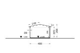 Garagem de madeira pré-fabricada para 1 carro CLASSIC (34 mm), 4x6 m, 24 m² specification 6
