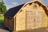 Garagem de madeira pré-fabricada para 1 carro BARN (44 mm), 5x6 m, 30 m² customer 1