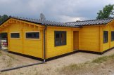 Casa de madeira pré-fabricada BERTA (66 mm), 72 m² com terraço de 18 m² e garagem de 20 m² customer 1