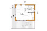 Casa de madeira para habitação SOPHIA RV (Isolamento térmico PLUS, 34 mm + revestimento), 20 m² specification 1