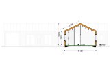 Casa de madeira para habitação TESSA RV (Isolamento térmico PLUS, 44 mm + revestimento), 130 m² specification 7
